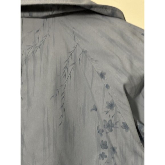 Giacca Petite Sport‎ Coat Womens Size PS Small Jacket Reversible Dusty Blue READ - Picture 12 of 14